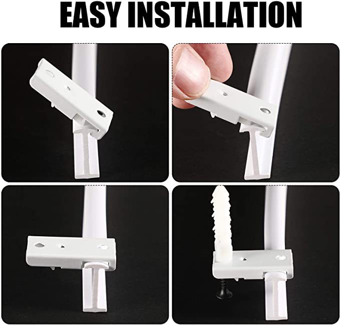 Cross-border retail 1/2/3/4/5-meter curtain track, curved track, bendable arc-shaped curtain slide with accessories Item Picture