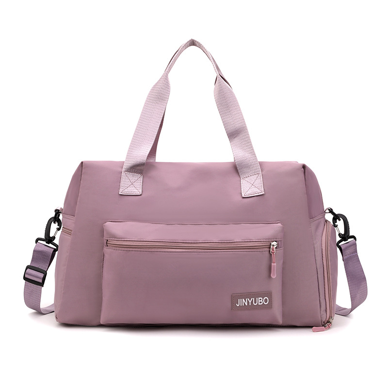 The popular macaron-colored travel bag, business trip luggage bag for women, large-capacity dry-wet separation sports and fitness bag for men Item Picture