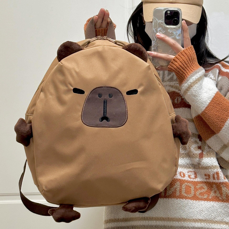 Cross-border schoolbag, cute backpack for girls, new cartoon backpack for primary school students and children, ugly and cute, large-capacity spring outing bag details Picture
