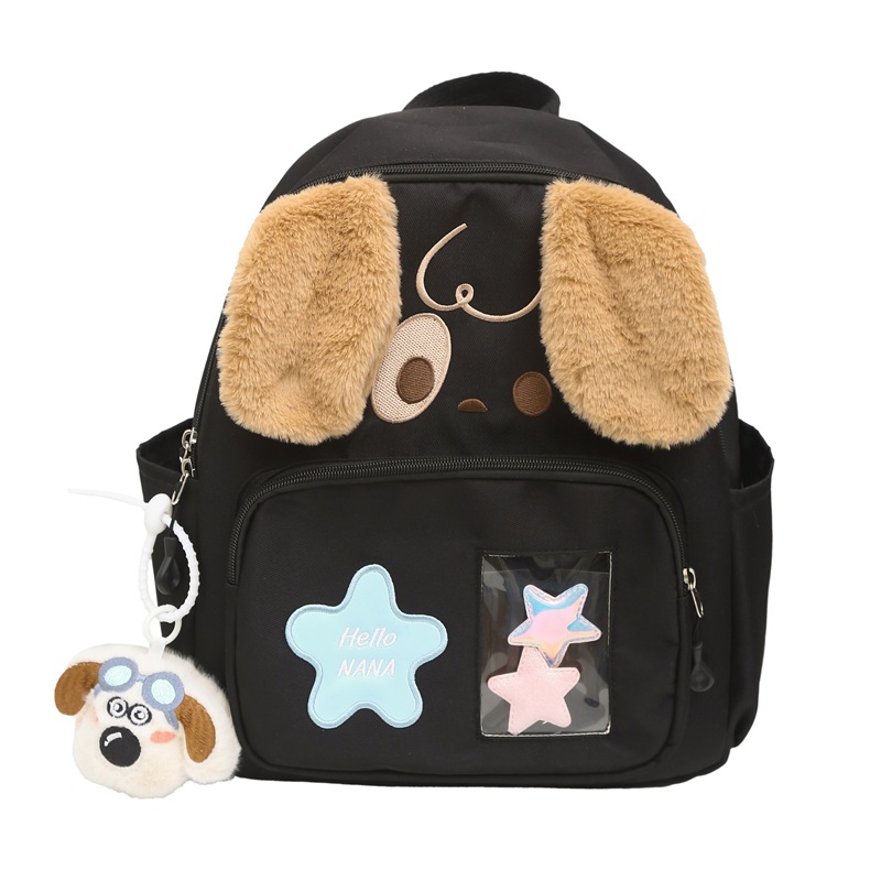 Sweet and fashionable cartoon backpack for young girls, 2024 new style college student commuting schoolbag, cute puppy versatile backpack Item Picture