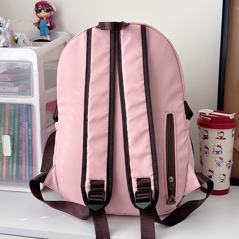Cute little bear schoolbag for junior high school girls and college students 2024 new style backpack, Instagram niche Japanese style versatile backpack Application Scenario