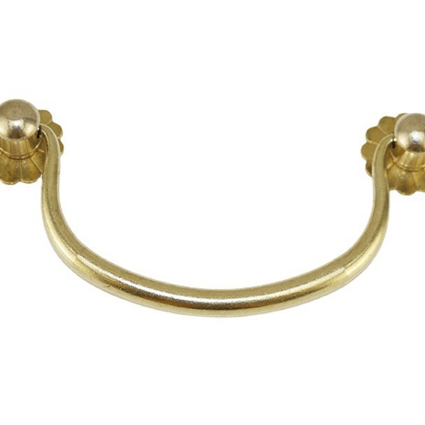 Writing desk brass handle, large drawer handle, brass medium hand, home decoration furniture, copper style, 125*46MM Item Picture