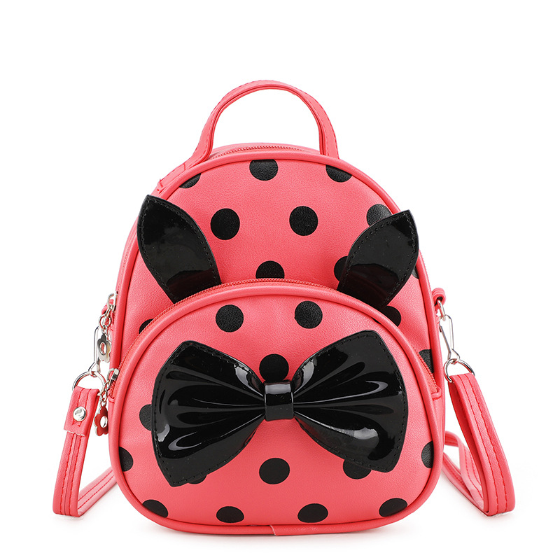 2019 New children's mini backpack, cartoon cute rabbit bow, single-shoulder crossbody bag, princess backpack details Picture