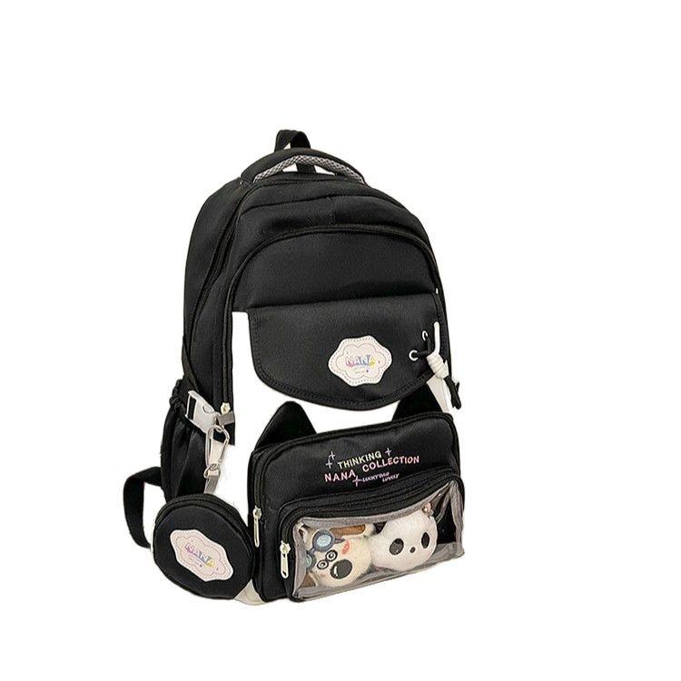 The ins large-capacity backpack is sweet, cute, fashionable and trendy. It is a macaron-colored backpack with a fresh and clean style Item Picture