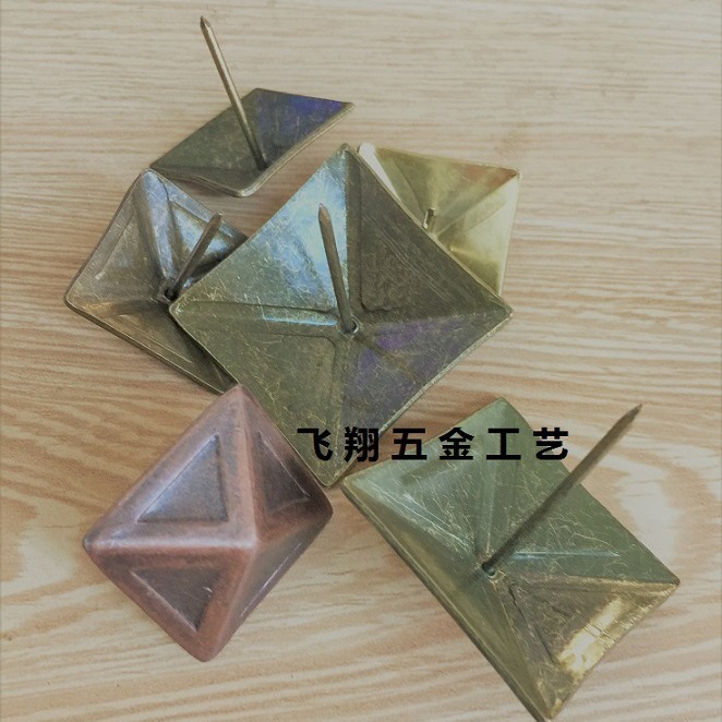 12/14/19/30/40MM square bubble nails, decorative bubble nails, door nails, sofa nails, thick luggage iron nails Specification drawing