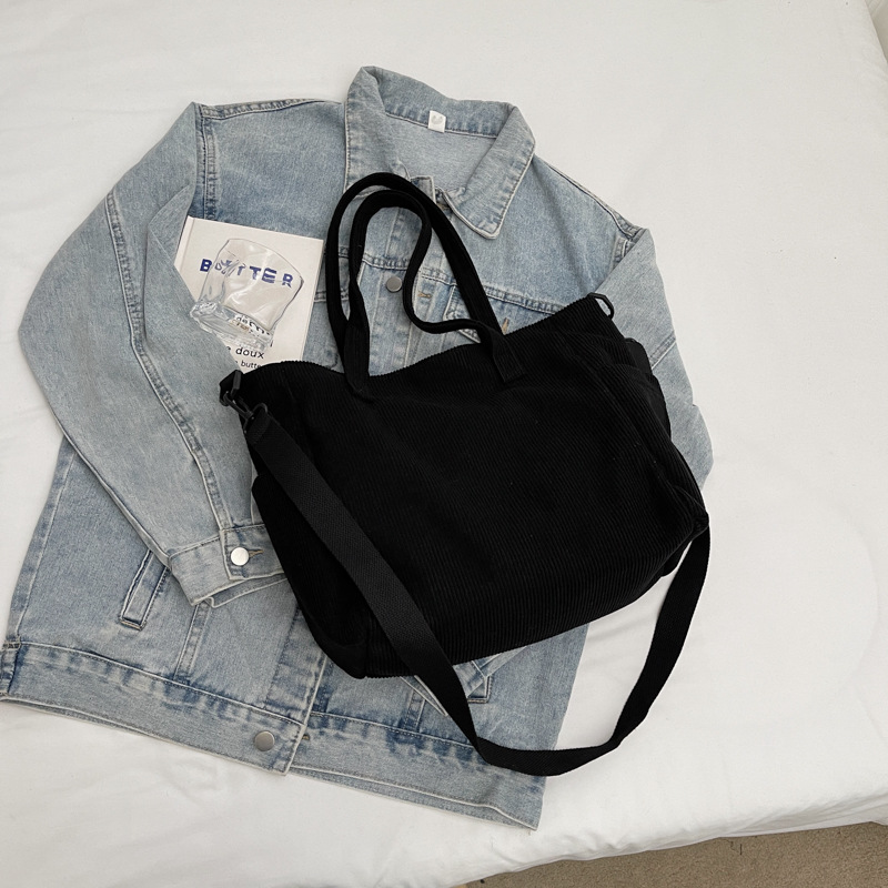 Japanese tote bag for women 2024 New style, fashionable, artistic, versatile, student class bag, simple commuting bag, casual backpack Specification drawing