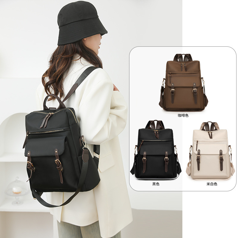 New fashionable travel backpack, large-capacity Korean version anti-theft commuting schoolbag, multi-functional backpack for women full figure