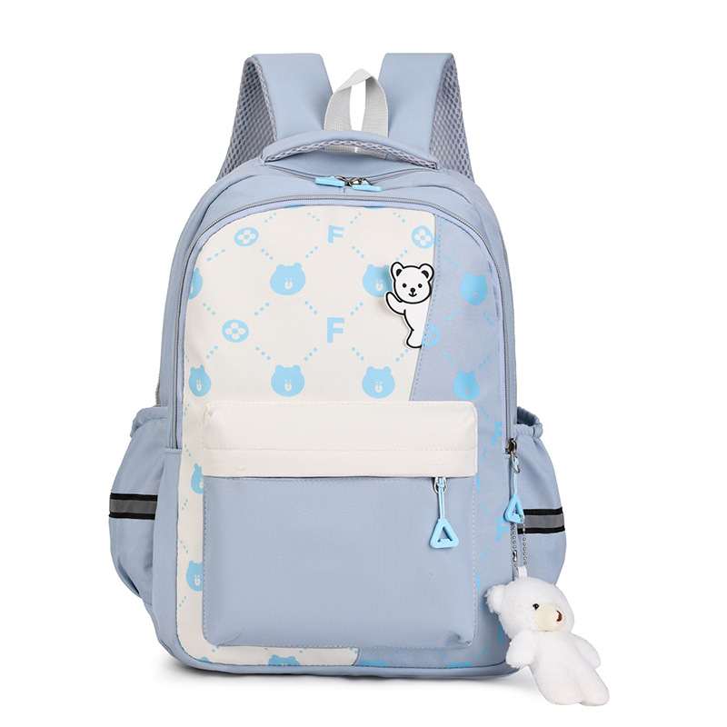 Large-capacity girl backpacks for grades three to six in primary and secondary schools, cartoon multi-layer backpacks for junior high school students, durable and lightweight Item Picture