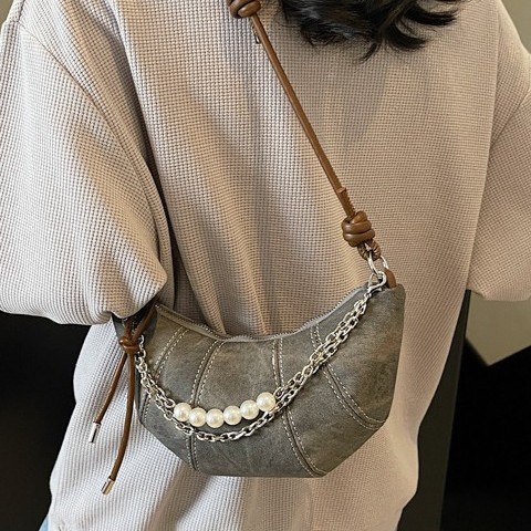 Retro casual Dumpling Bag for Women 2025 New Autumn Trend Versatile single-shoulder bag, niche fashion versatile crossbody bag details Picture