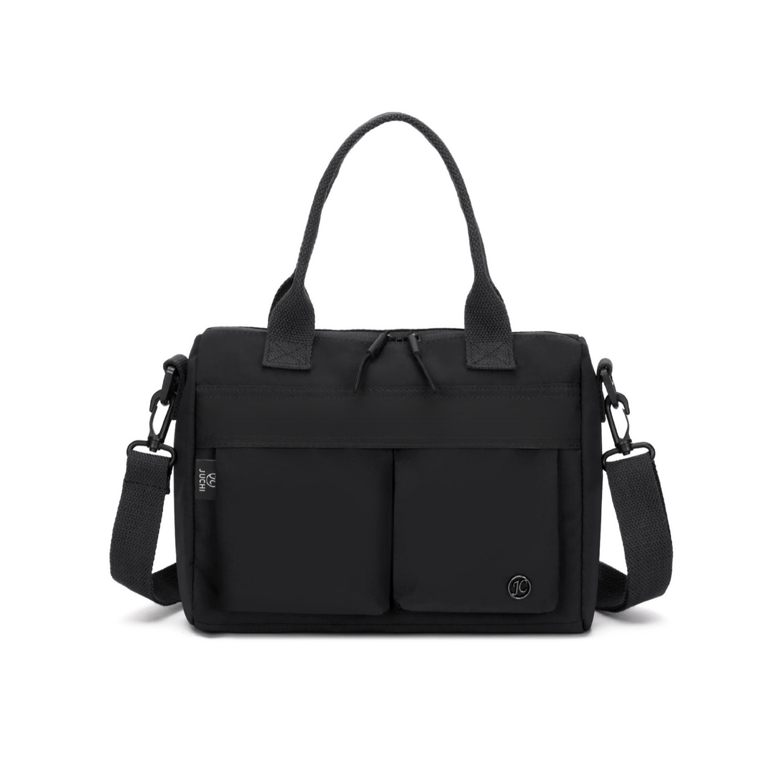 A new Japanese and Korean canvas Instagram commuter women's single-shoulder briefcase, a fresh and artistic solid-color hand-held crossbody bag for women Item Picture