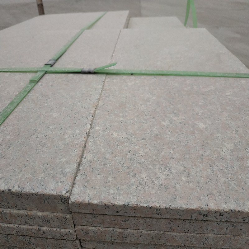 Wulian Red fire-fired slabs, Shandong Red shrimp stone, courtyard square floor tiles, granite, litchi face granite manufacturer Specification drawing