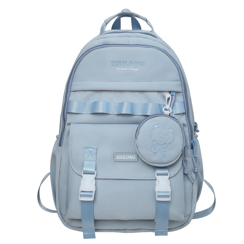 Cute and fashionable schoolbag for girls, large-capacity backpack for junior high school and senior high school students, Japanese-style travel backpack for college students Item Picture