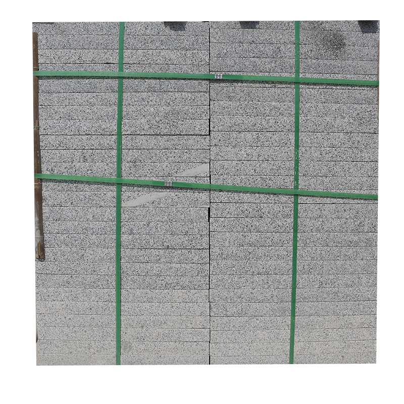 Sesame grey flamed slabs are used for municipal engineering road construction, ground paving slabs, granite stones, and Wulian grey litchi surface Item Picture