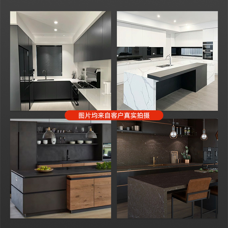 Foreign trade wholesale manufacturer quartz stone floor tiles, floor panels, kitchen countertops, bar counters, wall panels, exterior wall decoration Application Scenario