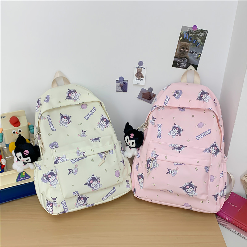 Cross-border schoolbags with large capacity, cute Japanese-style backpacks for junior high school and senior high school students, cartoon backpacks for children and primary school students details Picture