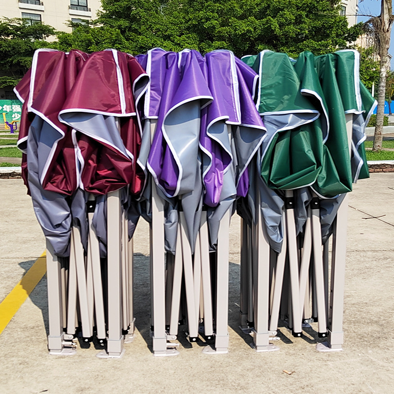 Thickened outdoor four-legged advertisement, folding tent, parking sunshade, rain shelter, night market barbecue, street stall, telescopic and versatile details Picture