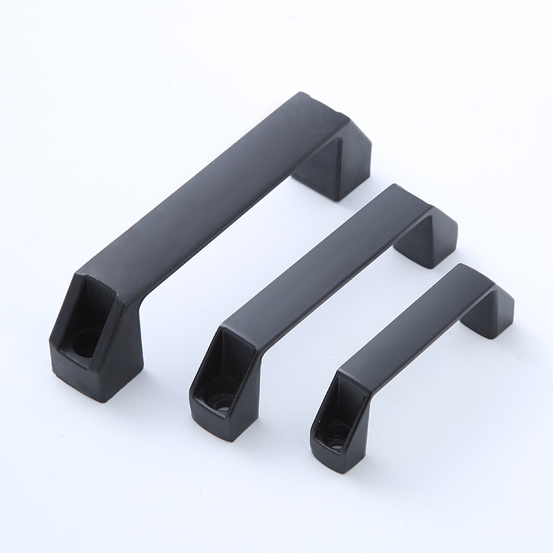 LS522 aluminum alloy handle, thickened plastic nylon handle, machine tool cabinet door handle, toolbox middle cabinet handle Item Picture