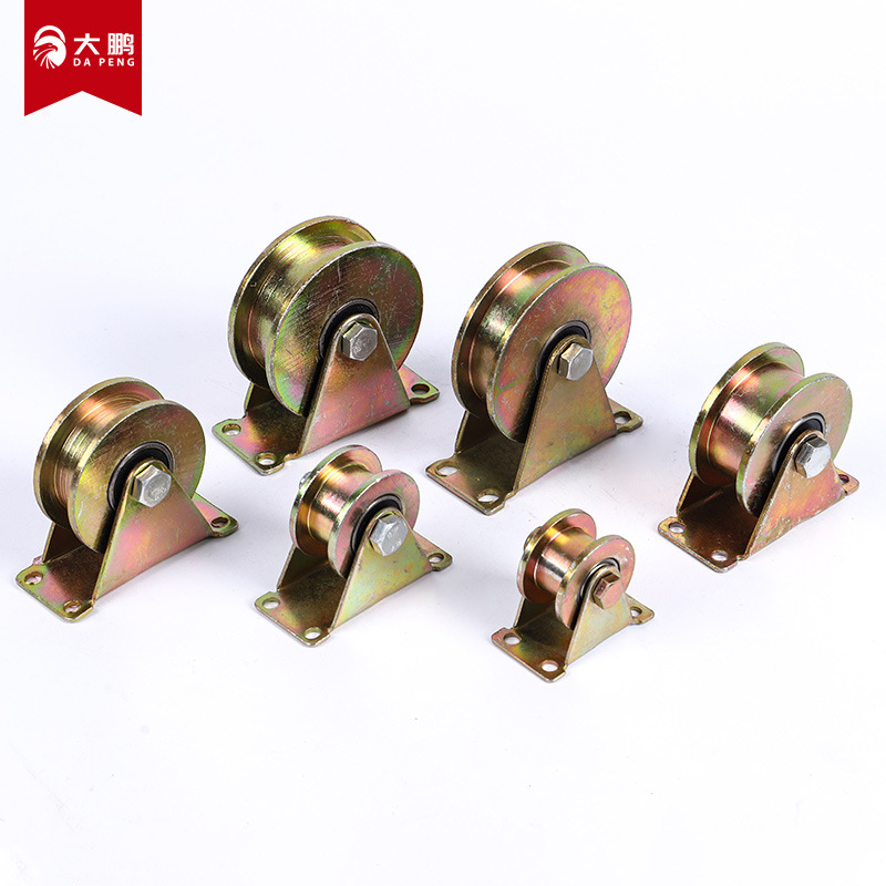 Color steel pulleys, galvanized V-shaped Angle iron inclined wheels, U-shaped round wheels, H-shaped straight wheels, track wheels, guide wheels, belt frame pulleys Application Scenario