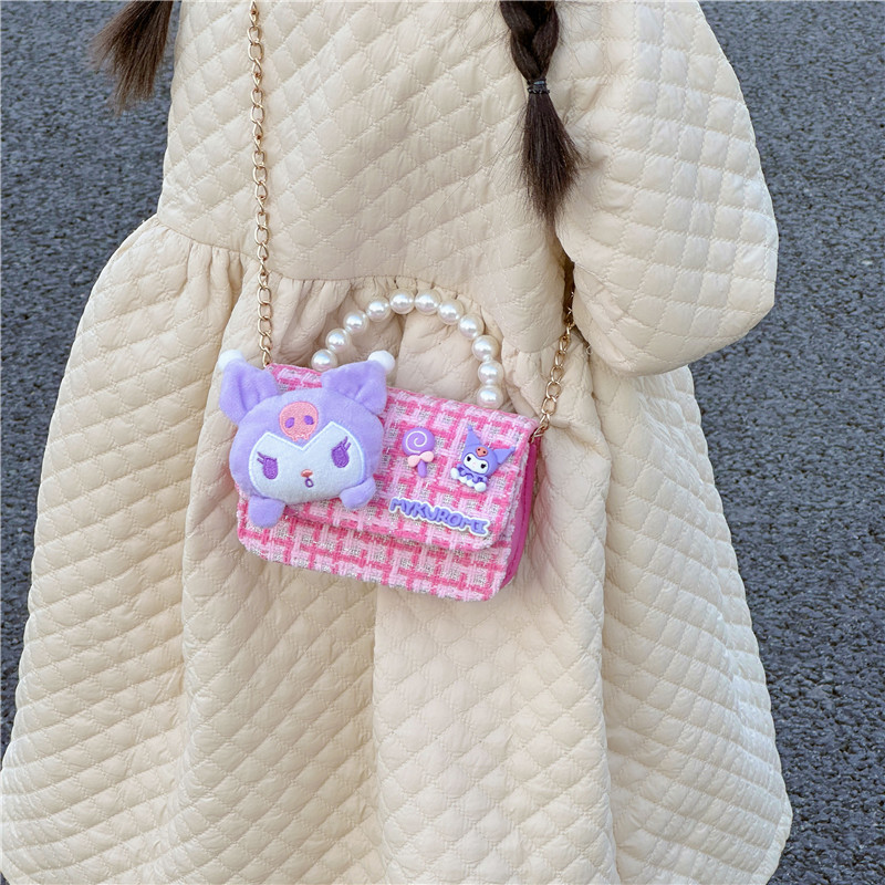 Fashionable Chanel-style girls' bag 2024 Autumn/Winter new children's crossbody bag accessories single-shoulder bag Princess handbag Application Scenario