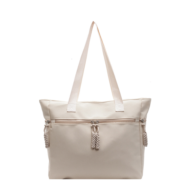 Autumn and winter casual bags for women, 2024 new style, fashionable and versatile single-shoulder bag, large-capacity tote bag, school commuting bag Item Picture