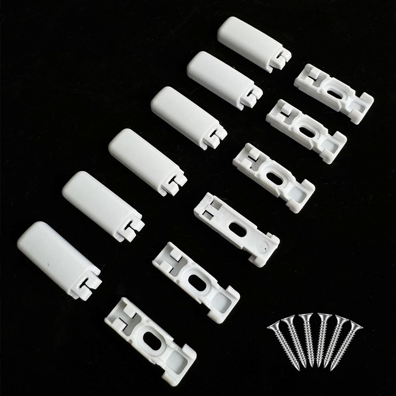 White Venetian blind base, 6 sets of assembly screws, curtain accessories Item Picture