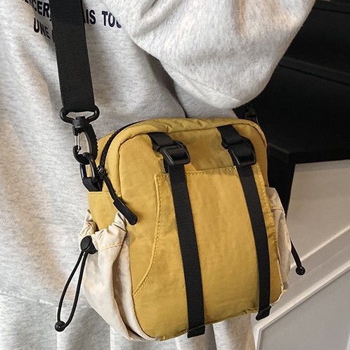 Korean spring new style Flash bag, ultra-light fabric bag, multi-functional casual small crossbody bag, shopping color-blocking crossbody bag full figure