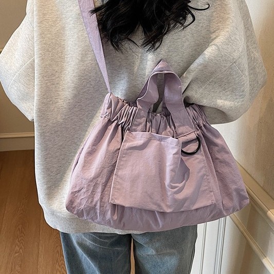 New fashionable women's bag, fresh and clean texture, single-shoulder bun, mother bag, macaron-colored commuter crossbody bag, handbag Application Scenario