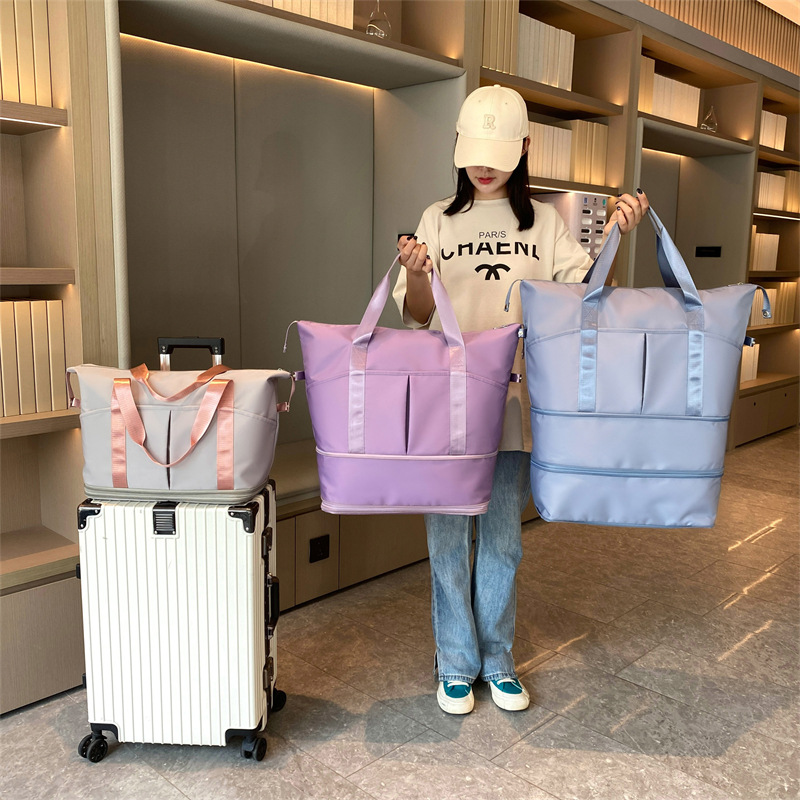 Wholesale of new travel bags, large-capacity women's hand-held business trip storage bags, portable maternity sports and fitness bags, and luggage bags details Picture