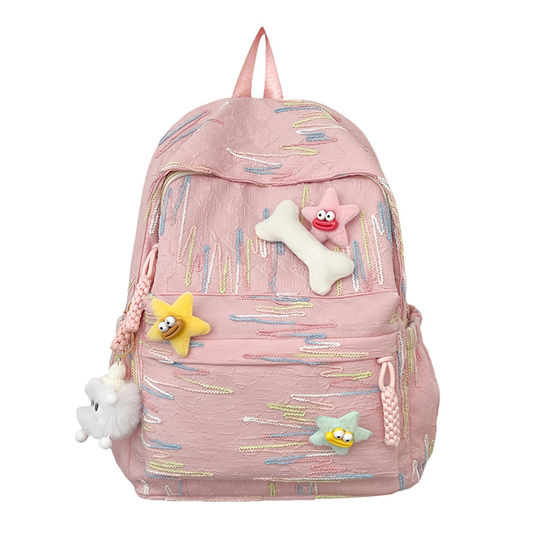 Cute schoolbags for primary school students, girls' backpacks, new casual and cute large-capacity backpacks, and study bags for grades one and two Item Picture