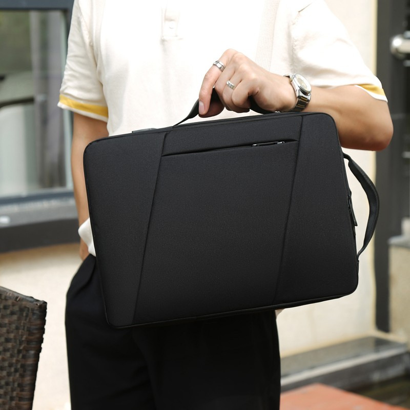 Cross-border simple men's computer bag, hand-held high-end business backpack, large-capacity portable multi-functional backpack Application Scenario