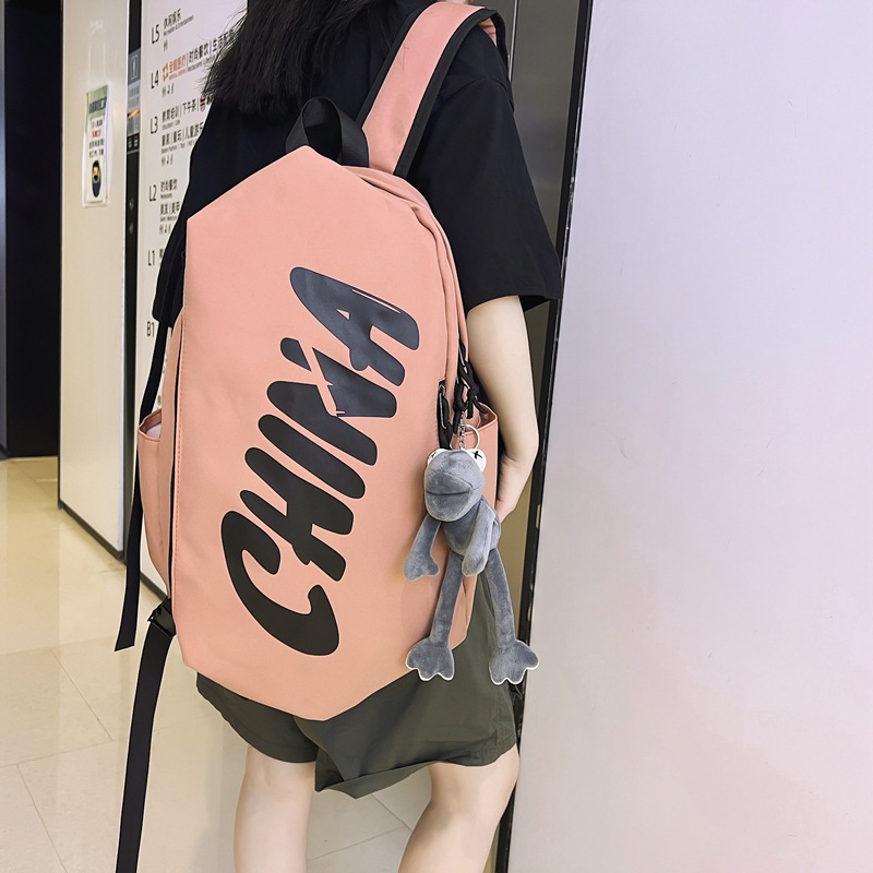New street fashion backpacks, men's large-capacity outdoor travel backpacks, women's trendy high school and college student backpacks details Picture