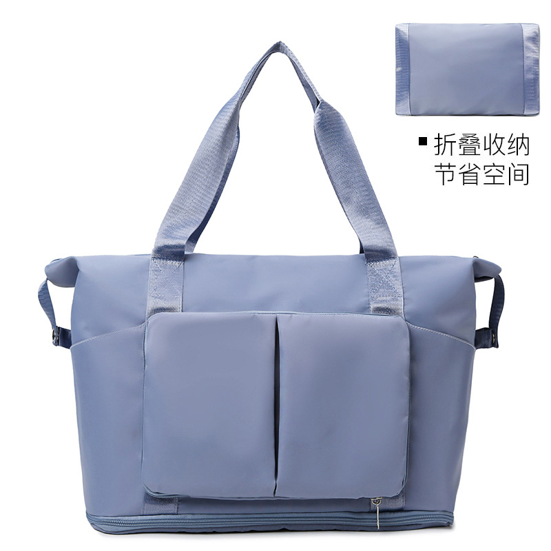 Fitness bags, cross-border expandable large-capacity travel bags, dry and wet separation lightweight maternity bags, student storage luggage bags Application Scenario