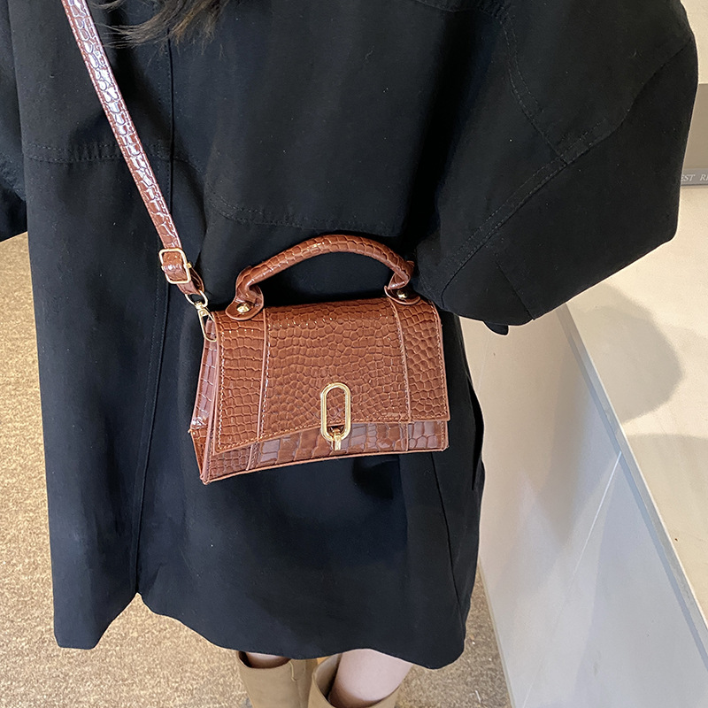 Women's autumn new crossbody bag, niche hand-held small square bag 2024, fashionable, casual, trendy and beautiful single-shoulder bag details Picture