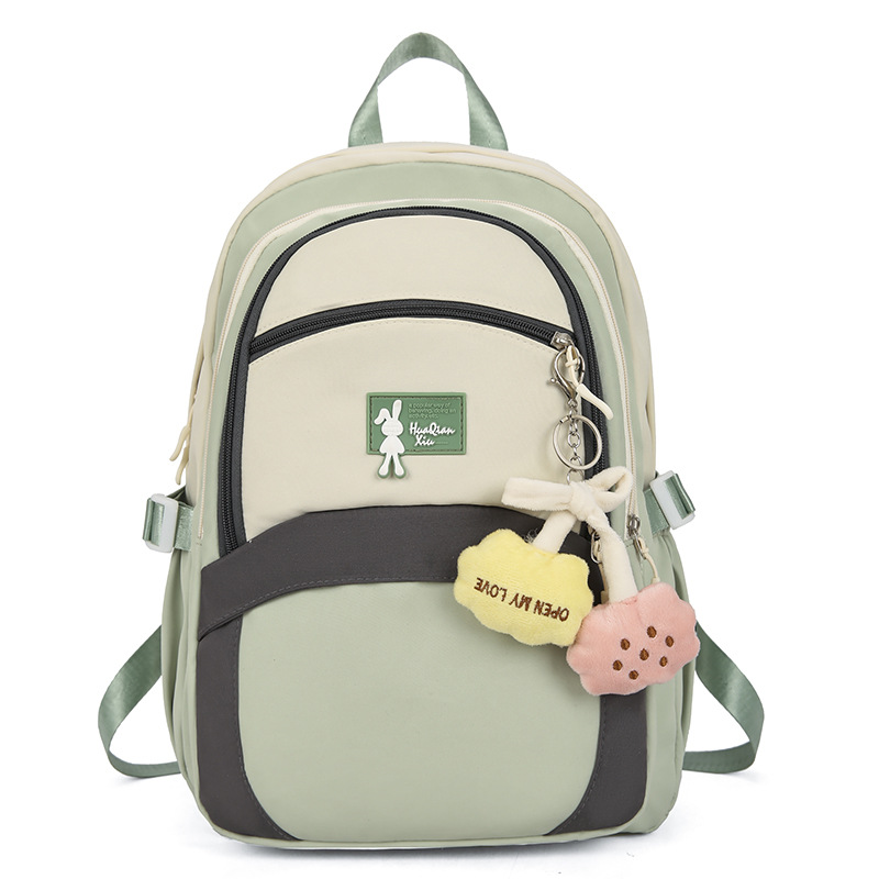 Junior high school students' schoolbag, Japanese-style primary school students' color-matched large-capacity backpack, cute, lightweight, lightweight and durable backpack Item Picture
