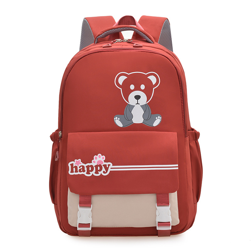 2025 New nylon fabric zipper fashionable large-capacity backpack, travel bag, high appearance level, junior high school and primary school students Specification drawing