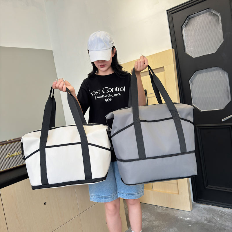 Hand-held large-capacity travel bags, short-distance luggage storage bags for foreign trade expansion, dry and wet separation sports, swimming and fitness bags Specification drawing