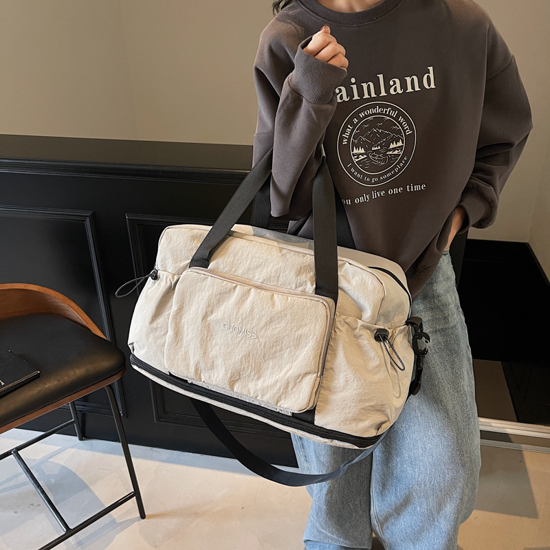 Expandable lightweight short-distance luggage bag, large-capacity travel storage bag, multi-functional casual yoga and fitness bag Specification drawing