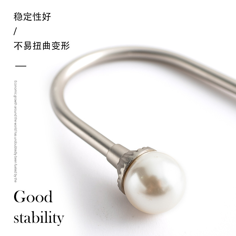Cross-border supply modern and simple U-shaped pearl curtain wall hooks, wall hooks, hook wholesale factory direct sales of curtain accessories Application Scenario