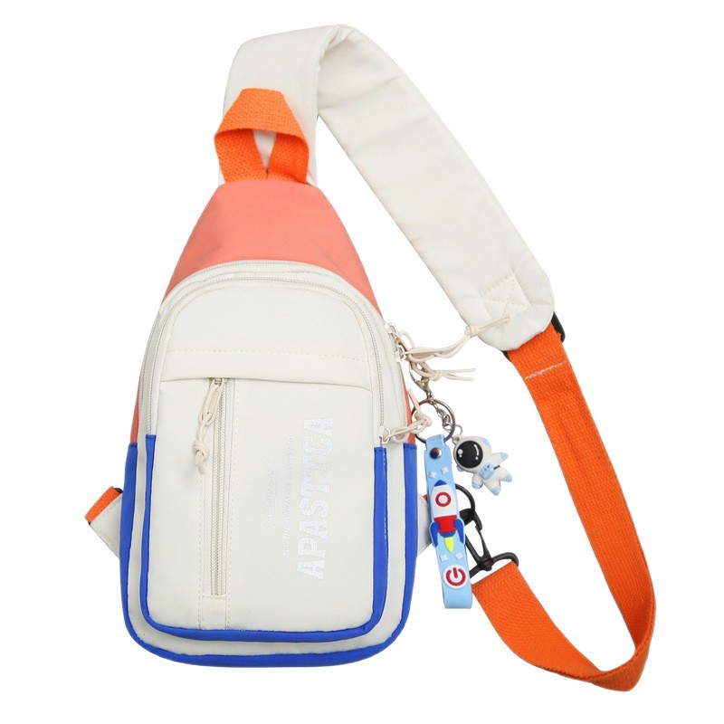 Crossbody bag for women, trendy and fashionable waist bag, multi-functional sports chest bag, new single-shoulder student campus small backpack for women Item Picture