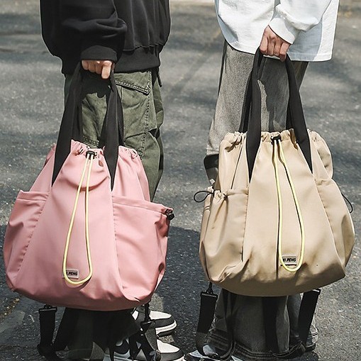 Fashionable foreign trade dual-purpose bag, cross-border bag, casual nylon backpack, multi-functional single-shoulder hand-carry fitness bag, large capacity full figure
