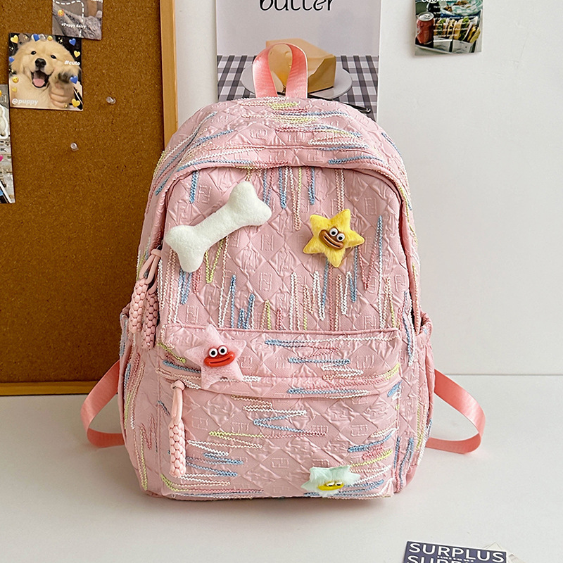 Korean schoolbags, high school girls, high school students, cute and sweet backpacks, junior high school students, college students, computer travel backpacks Application Scenario