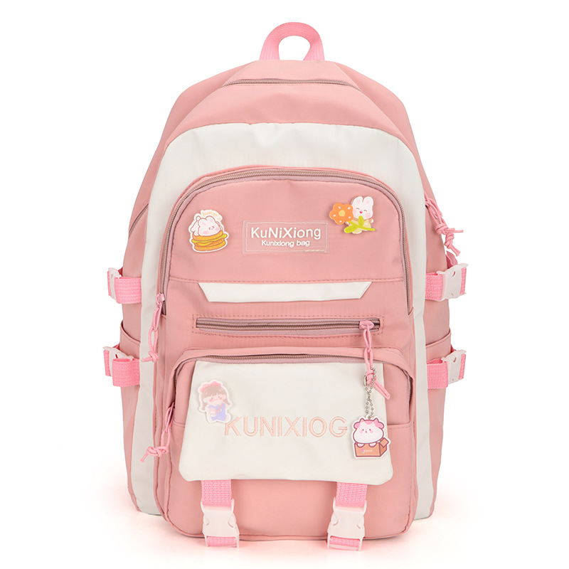 High capacity and fresh schoolbag for middle school students, high appearance level and cute for junior high school students, backpack for primary school students and lightweight backpack Specification drawing