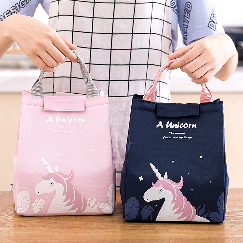 Dream Forest Aluminum Foil Waterproof Lunch box handbag, Large capacity to work, insulated bag, Portable lunch box details Picture