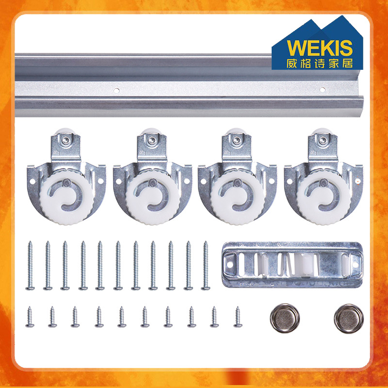 Foshan manufacturer's direct sales of aluminum rail furniture doors, track hardware, wardrobe doors and hidden slide rails full figure