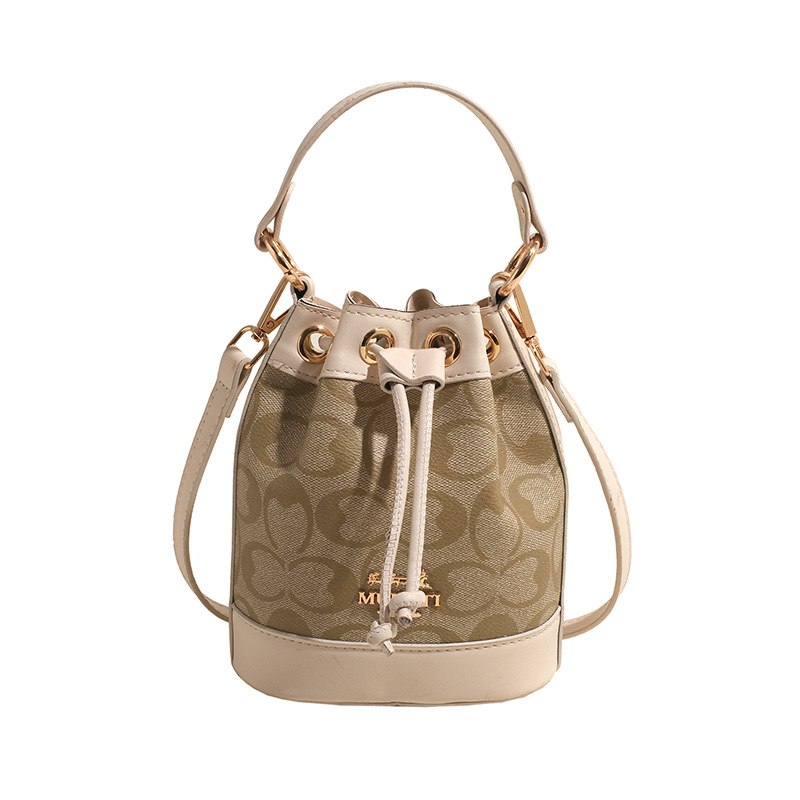 Retro niche design bag for ladies 2024 new high-end quality versatile crossbody bag, floral hand-held bucket bag Item Picture