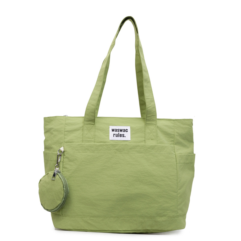 Simple and fashionable large-capacity single-shoulder bag 2025 new spring simple and retro casual tote bag for commuting to school for women Item Picture