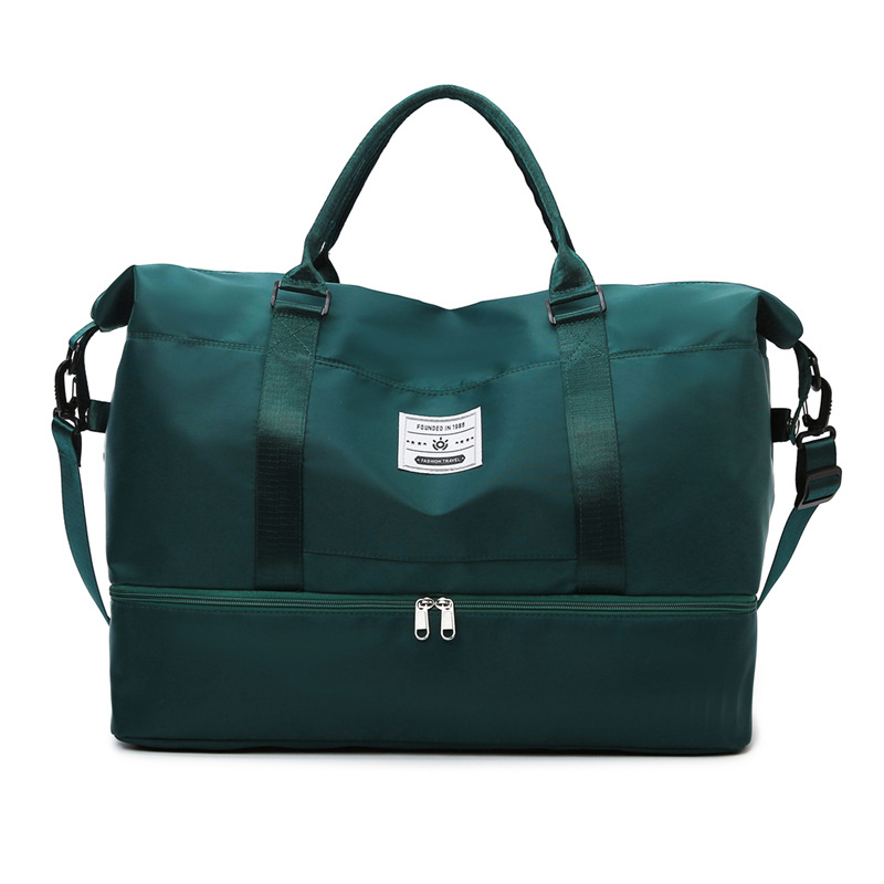 Cross-border outdoor hand-held travel bag for men and women, large-capacity short-distance luggage storage bag, dry and wet separation yoga fitness bag Item Picture
