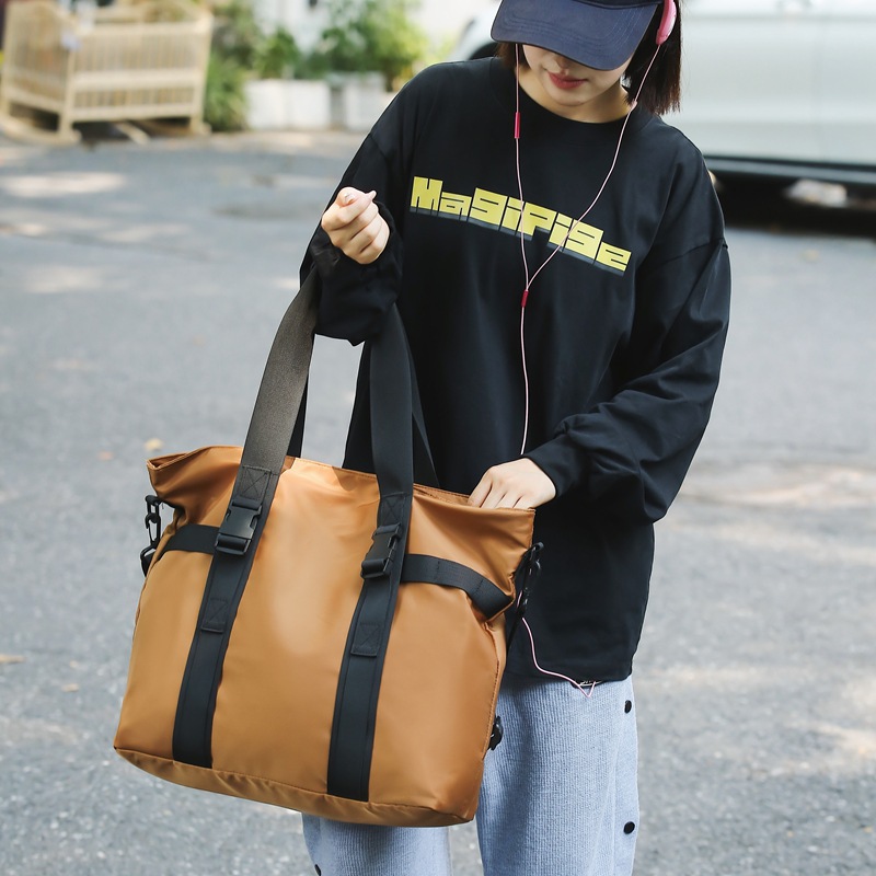 Hand-held luggage bag with dry and wet separation, large-capacity travel backpack, lightweight workwear, single-shoulder sports and fitness crossbody bag for men details Picture