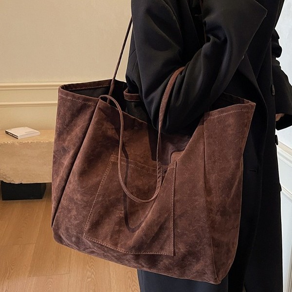 Casual Instagram laid-back sail bag, women's single-shoulder bag, large bag, versatile hand-held large-capacity shopping bag for artistic students Specification drawing