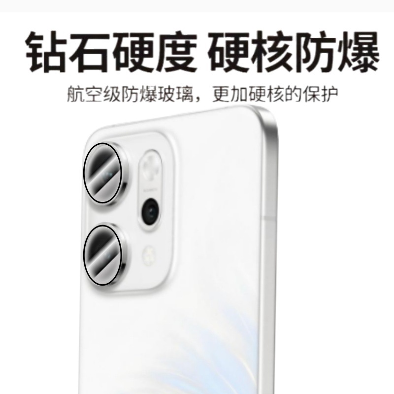 This ultra-thin silk-screened ring tempered glass film is suitable for OPPOReno14F lens film and Reno14pro positioning instant application Application Scenario